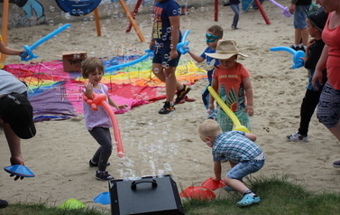 Letni piknik rodzinny na placu zabaw w Trojanowie (2.07.2023) 13