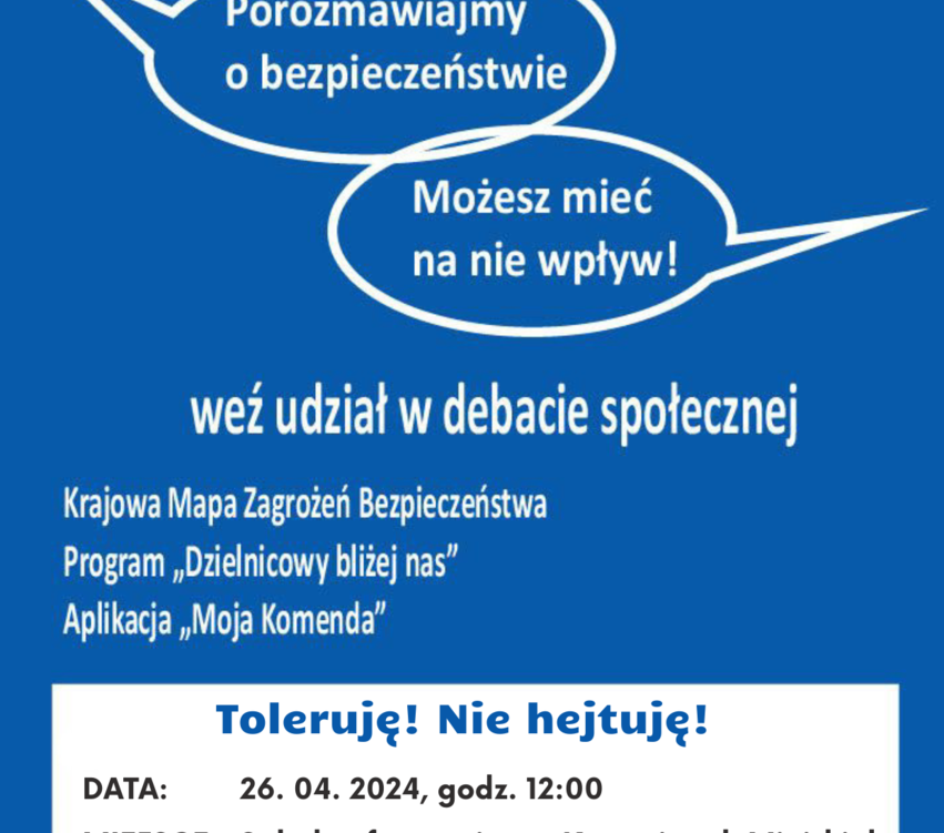 Zdjęcie do Toleruję! Nie hejtuję!