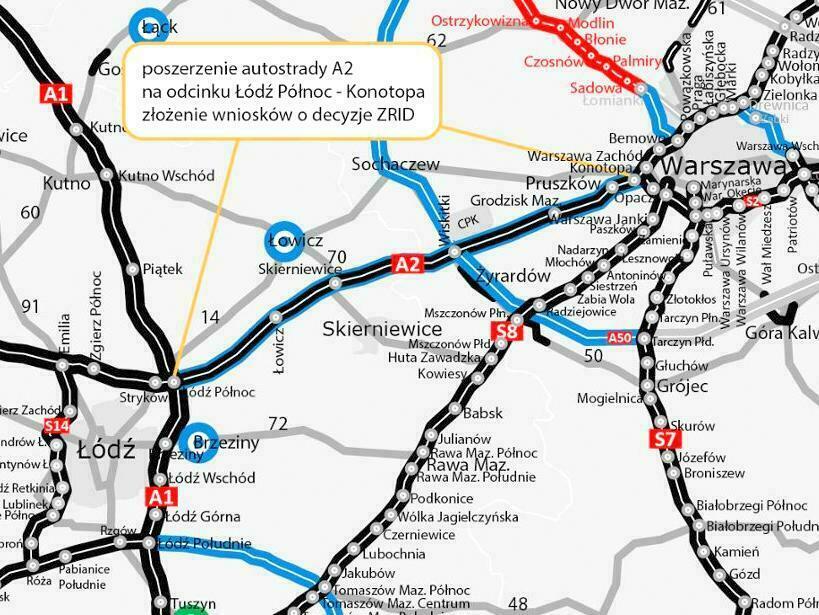 Zdjęcie do Pod Sochaczewem powstanie najszersza autostrada w Polsce