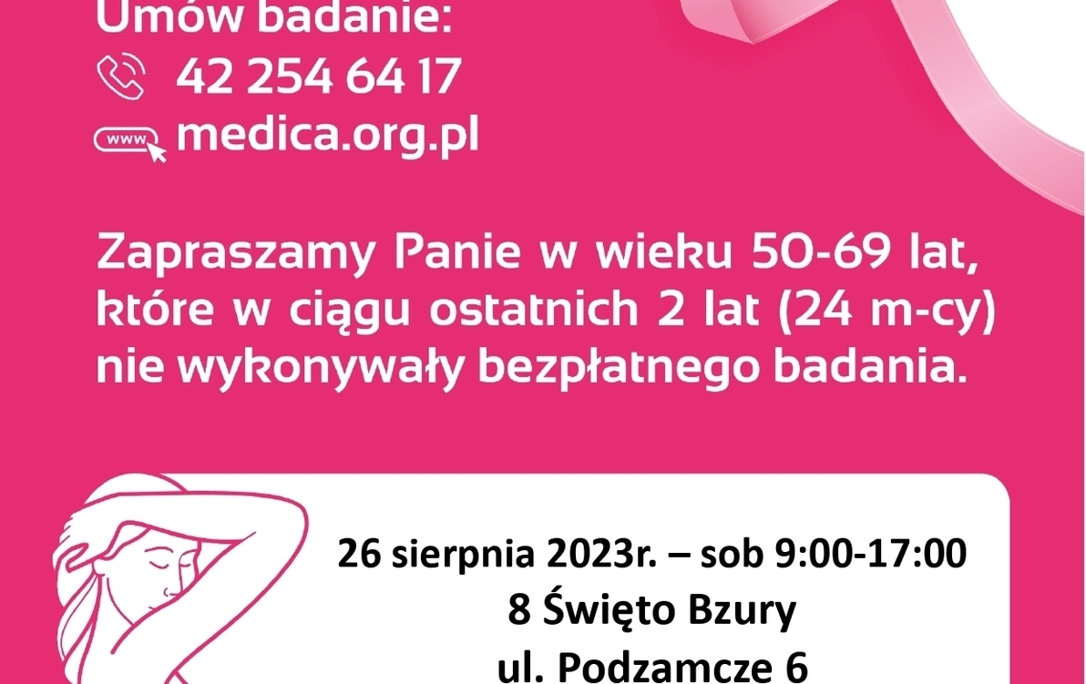 Zdjęcie do Mammografia w Święto Bzury