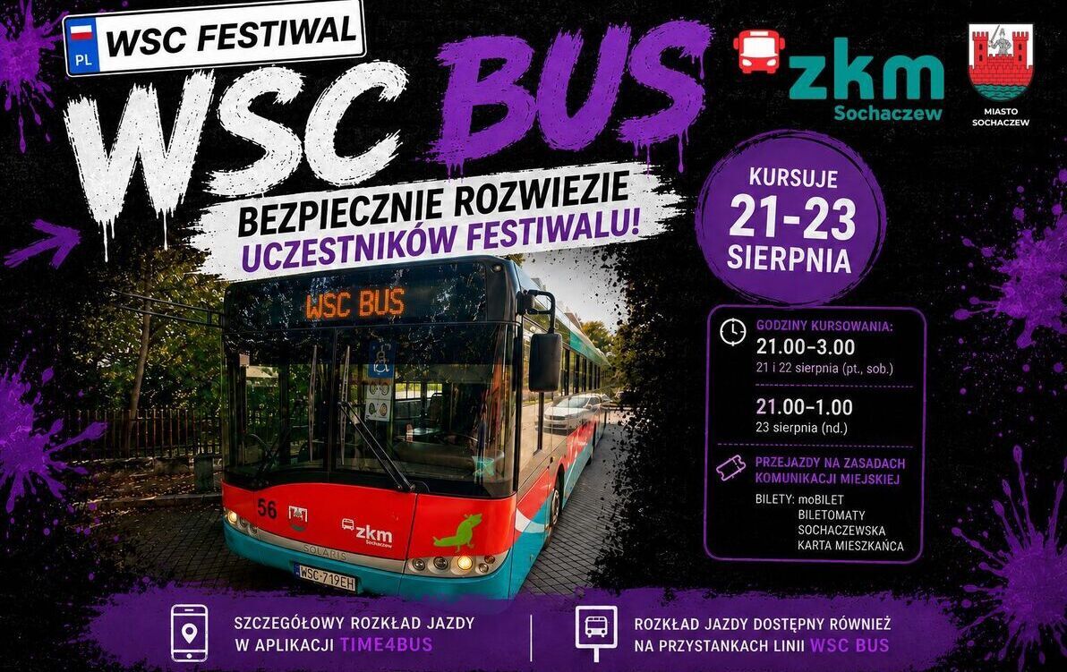Zdjęcie do WSC Bus bezpiecznie rozwiezie uczestnik&oacute;w festiwalu