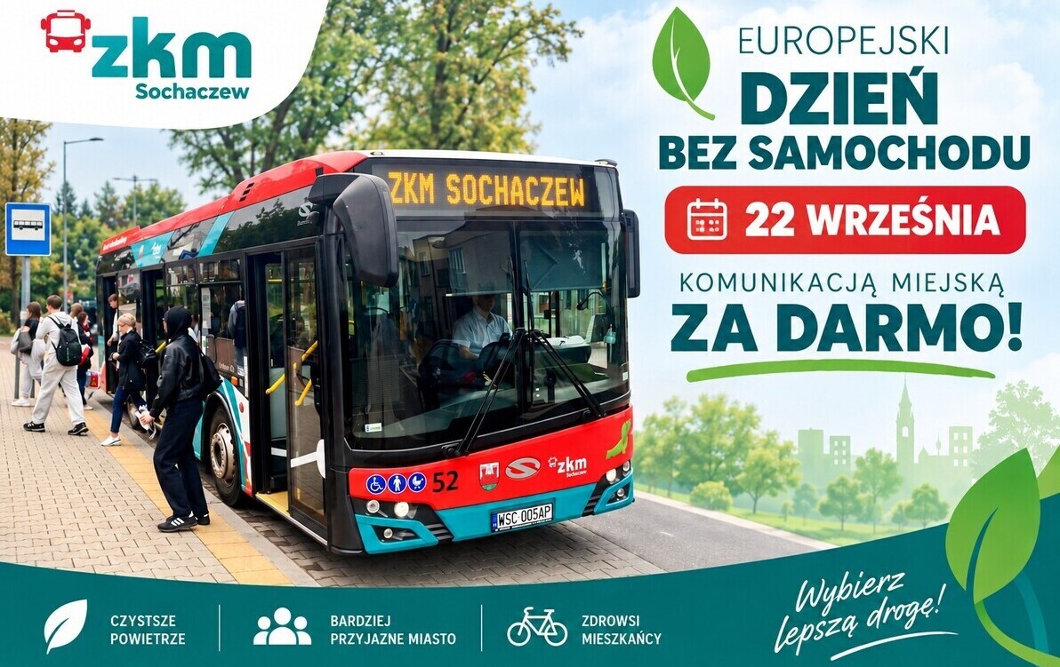 Zdjęcie do 22 września pojedziemy autobusami ZKM za darmo