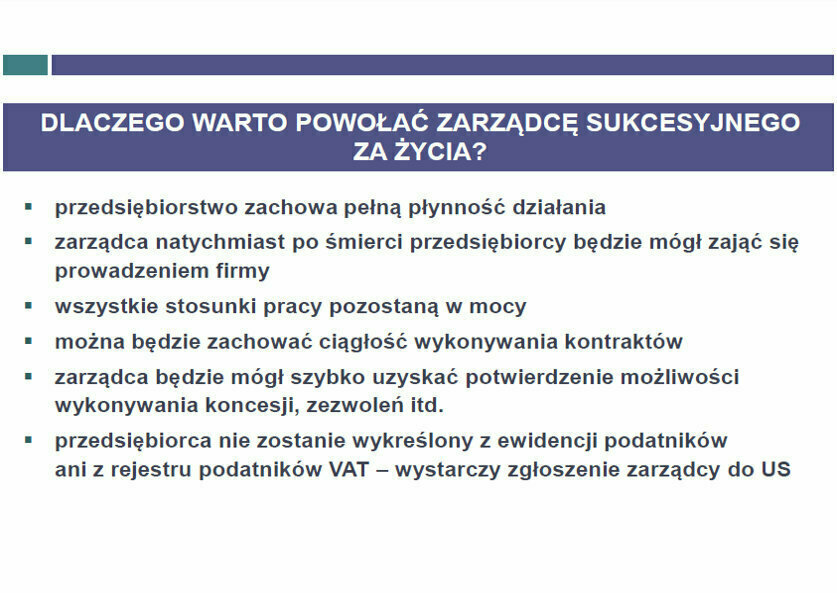 Zdjęcie do Sukcesja &ndash; ochrona i rozw&oacute;j Twojej firmy na pokolenia