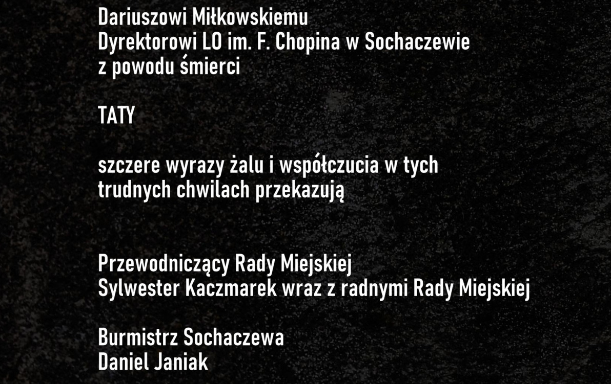 Zdjęcie do KONDOLENCJE