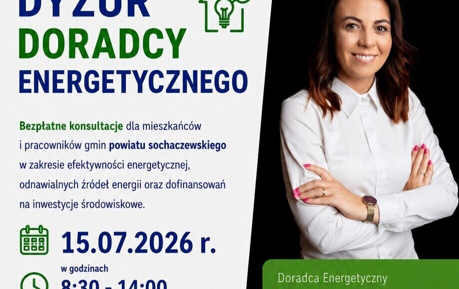Zdjęcie do Bezpłatne konsultacje z Doradcą Energetycznym w Starostwie...