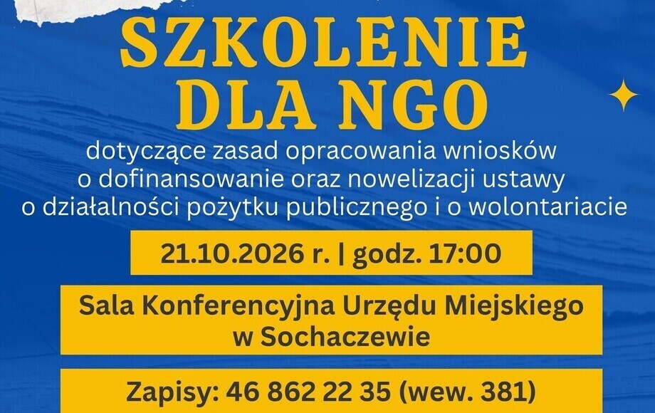 Zdjęcie do Zapraszamy organizacje pozarządowe na darmowe szkolenie
