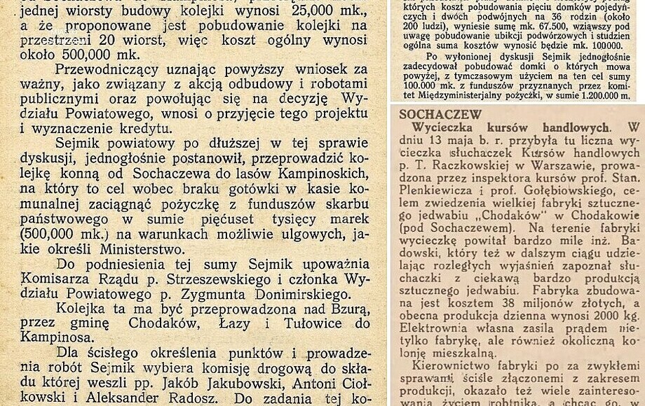 Zdjęcie do Jak feniks z popioł&oacute;w. Sochaczew sto lat temu...