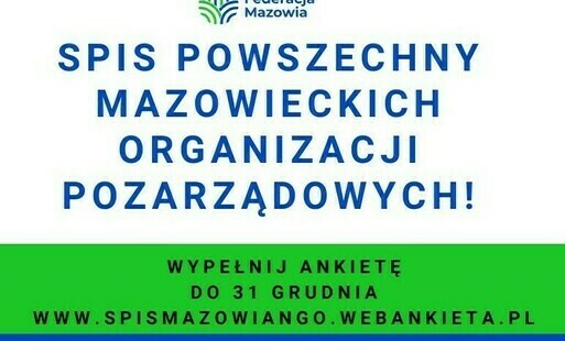 Zdjęcie do NGO, weź udział w spisie powszechnym mazowieckich organizacji&nbsp;