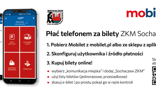 Zdjęcie do ZKM informuje: od stycznia moBiLET zastępuje mPay 