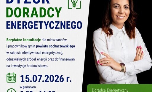 Zdjęcie do Bezpłatne konsultacje z Doradcą Energetycznym w Starostwie Powiatowym w Sochaczewie