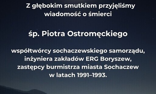 Zdjęcie do Nie żyje Piotr Ostromęcki