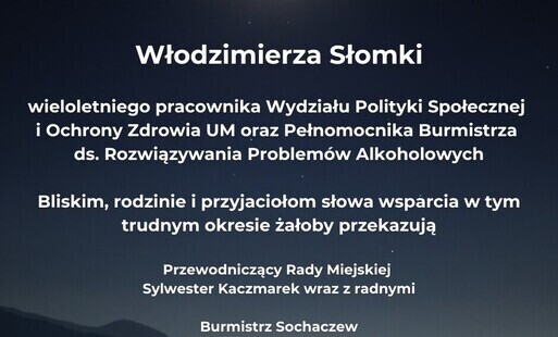 Zdjęcie do Kondolencje