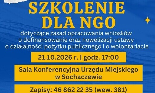 Zdjęcie do Zapraszamy organizacje pozarządowe na darmowe szkolenie