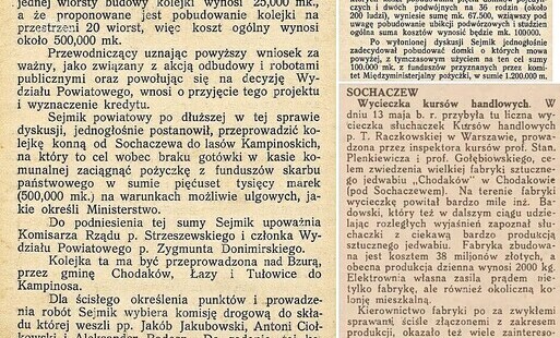 Zdjęcie do Jak feniks z popioł&oacute;w. Sochaczew sto lat temu...